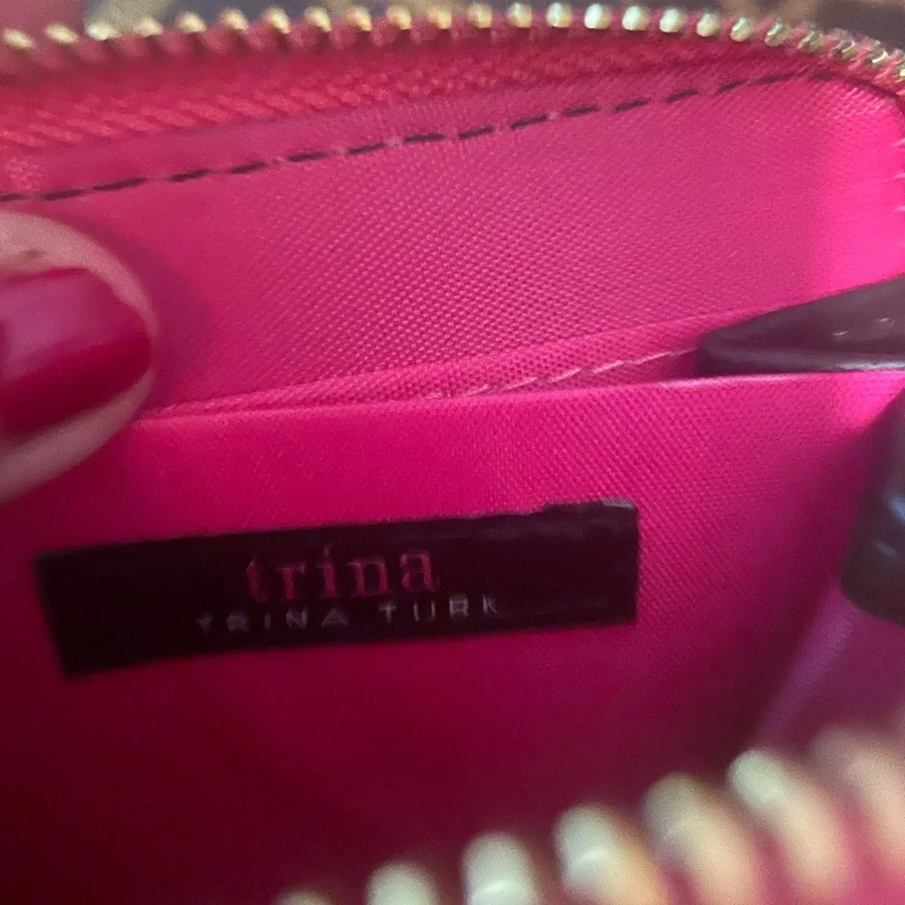 Trina Turk Teal and Pink Floral Wallet New” - Picture 6 of 7
